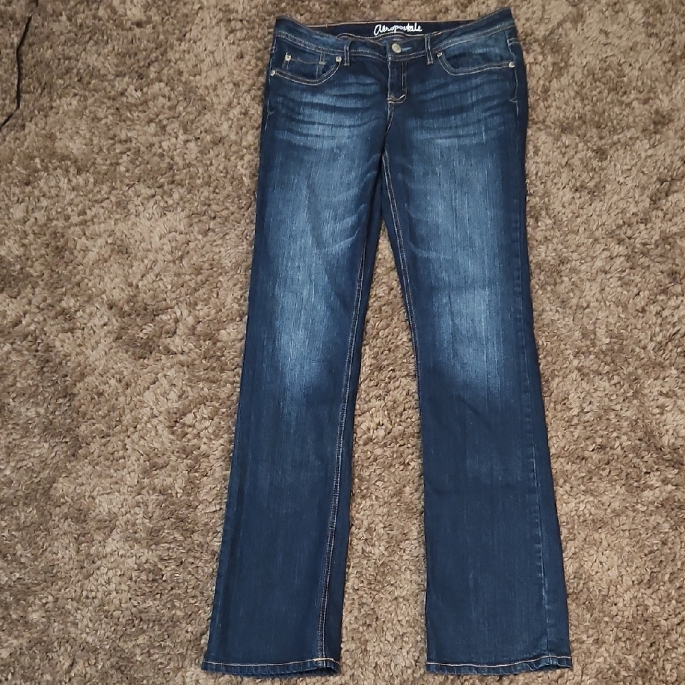 Aeropostale Chelsea Boot Cut Womens Blue Jeans 6 Long